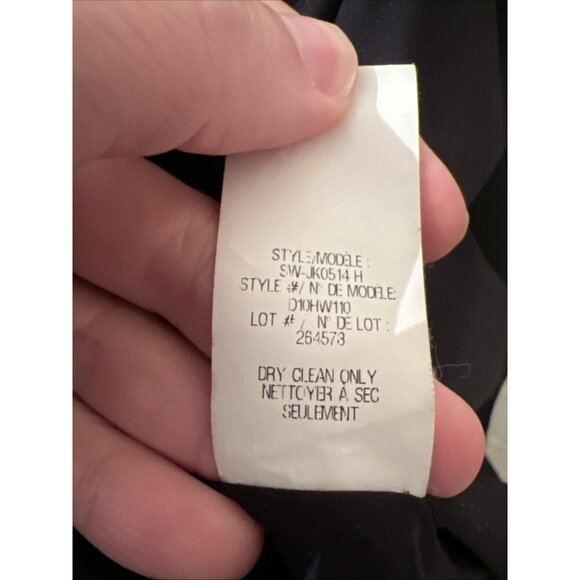 Helmut Lang Black Single Button  3/4 Ruched Sleeve Blazer Size 2 Office Career - Picture 7 of 7